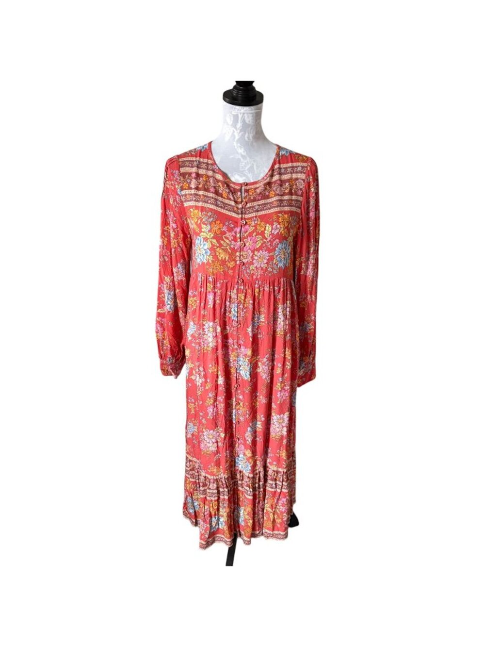 Spell and The Gypsy Meadowland Boho Dress Long Maxi Small Floral